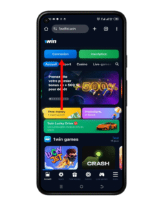 Cliquez sur se connecter